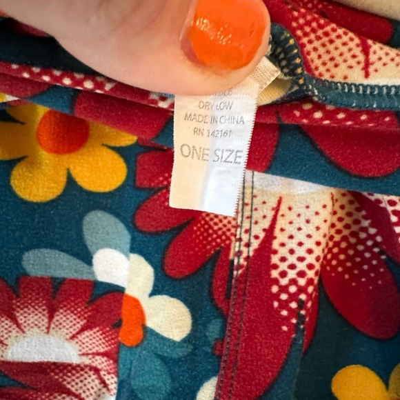 LuLaRoe Floral Womens Leggings Super Stretchy One Size - Picture 3 of 8